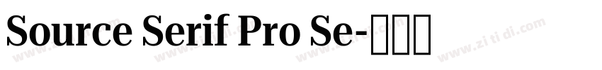 Source Serif Pro Se字体转换